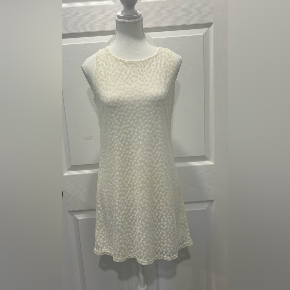 Dee‎ Elle Ivory Sleeveless Lace Minidress Size Small